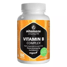 VITAMIN B COMPLEX comprimés végétaliens hautement dosés, 180 pc