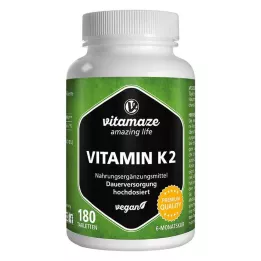VITAMIN K2 200 μg hautement dosé, comprimés végétaliens, 180 pcs