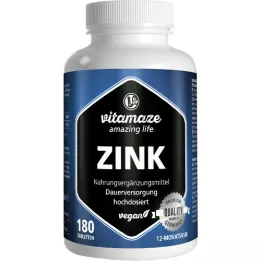 ZINK 25 mg hautement dosé comprimés végétaliens, 180 pc