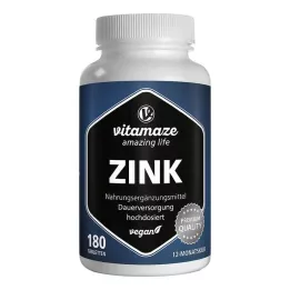 ZINK 25 mg hautement dosé comprimés végétaliens, 180 pc