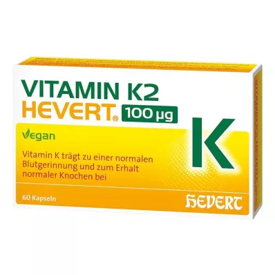 VITAMIN K2 HEVERT Gélules de 100 μg, 60 gélules
