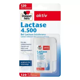 DOPPELHERZ Comprimés de lactase 4.500, 120 comprimés