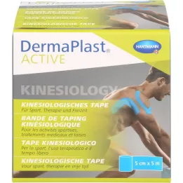 DERMAPLAST Active Kinesiology Tape 5 cmx5 m bleu, 1 pc
