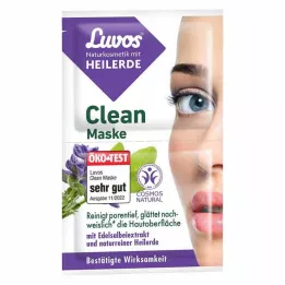 LUVOS Masque à largile Clean, cosmétique naturel, 2X7.5 ml