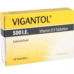 VIGANTOL Comprimés de vitamine D3 500 UI, 50 comprimés