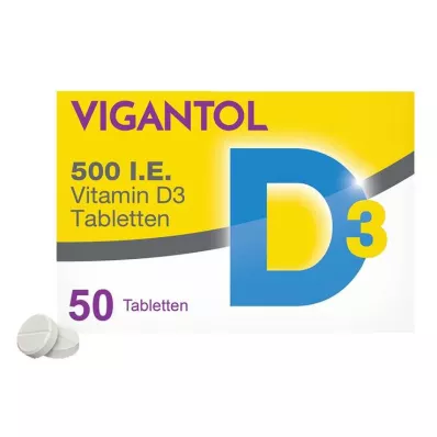 VIGANTOL Comprimés de vitamine D3 500 UI, 50 comprimés