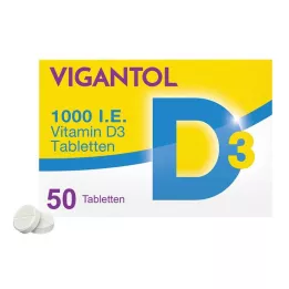 VIGANTOL Comprimés de 1.000 UI de vitamine D3, 50 comprimés