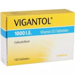 VIGANTOL Comprimés de 1.000 UI de vitamine D3, 100 unités