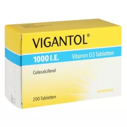 VIGANTOL Comprimés de vitamine D3 1.000 UI, 200 comprimés