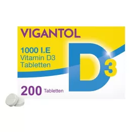 VIGANTOL Comprimés de vitamine D3 1.000 UI, 200 comprimés
