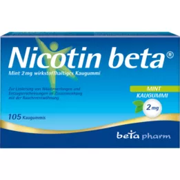 NICOTIN Gomme à mâcher bêta menthe 2 mg, 105 pces