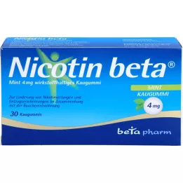 NICOTIN Gomme à mâcher bêta menthe 4 mg, 30 pces