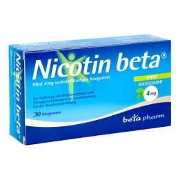 NICOTIN Gomme à mâcher bêta menthe 4 mg, 30 pces