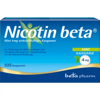 NICOTIN Gomme à mâcher bêta menthe 4 mg, 105 gommes