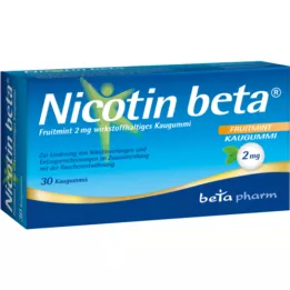 NICOTIN Gomme à mâcher beta Fruitmint 2 mg, 30 pces
