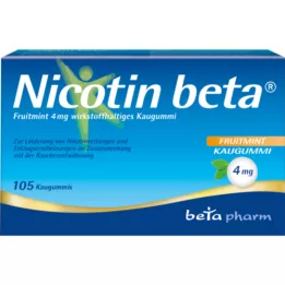 NICOTIN Gomme à mâcher beta Fruitmint 4 mg, 105 pces