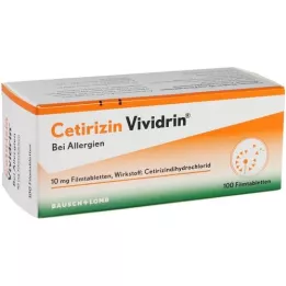 CETIRIZIN Vividrin 10 mg comprimés pelliculés, 100 pc