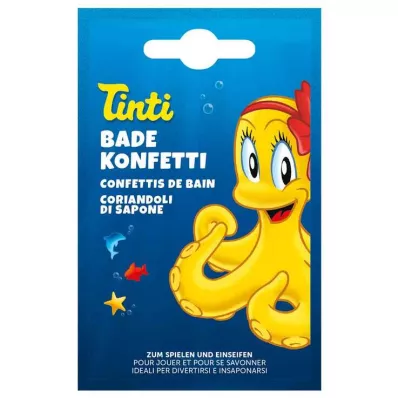 Présentoir de comptoir pour sachets de confettis de bain Tinti, 6 g