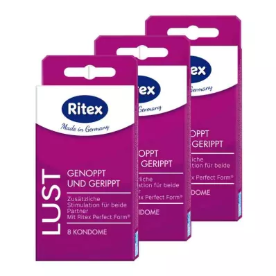 RITEX Bundle de préservatifs Lust, 24 pcs