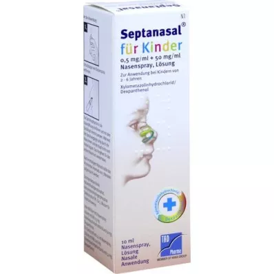 SEPTANASAL pour enfants 0,5 mg/ml + 50 mg/ml, 10 ml