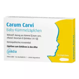 CARUM CARVI Suppositoires de cumin pour bébés, 10 pces