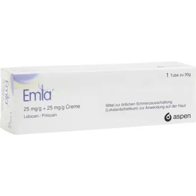 EMLA 25 mg/g + 25 mg/g de crème, 30 g