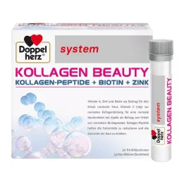 DOPPELHERZ Collagène Beauty system, flacon buvable, 30 pièces