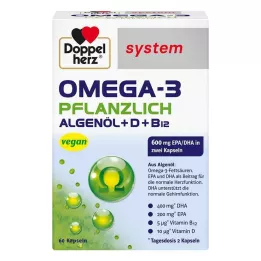 DOPPELHERZ Gélules Oméga-3 système végétal, 60 gélules