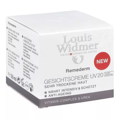 Widmer Remederm crème visage UV 20 non parfumée (50 ml) Widmer Remederm crème visage UV 20 non parfumée (50 ml)