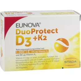 EUNOVA DuoProtect D3+K2 1000 I.U./80 μg gélules, 30 pc