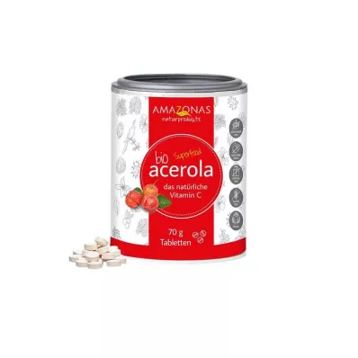 ACEROLA Pastilles à la vitamine C 100% bio et naturelle, 70 g