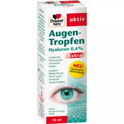 DOPPELHERZ Gouttes pour les yeux Hyaluron 0,4% Extra, 10 ml