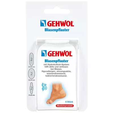 GEHWOL Pansements pour ampoules assortis, 6 pces