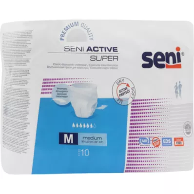 SENI Slip dincontinence Active Super Usage unique M, 10 pièces