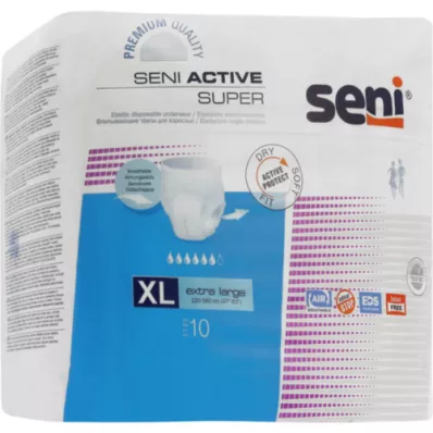 SENI Slip dincontinence Active Super jetable XL, 10 pièces