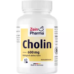 CHOLIN 600 mg de bitartrate pur, gélules végétales, 60 capsules