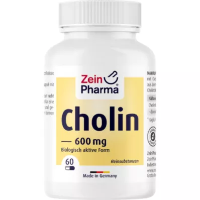 CHOLIN 600 mg de bitartrate pur, gélules végétales, 60 capsules