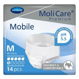 MOLICARE Premium Mobile 6 gouttes taille M, 14 pièces