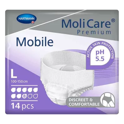 Molicare Premium Mobile 8 gouttes taille l (14 pièces) Molicare Premium Mobile 8 gouttes taille l (14 pièces)