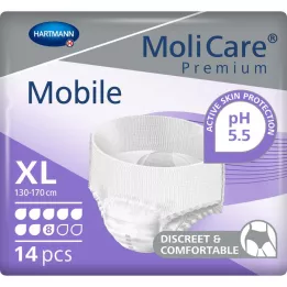 MOLICARE Premium Mobile 8 gouttes taille XL, 14 pièces