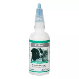 EPIBAC Nettoyant auriculaire basique pour chiens/chats, 100 ml