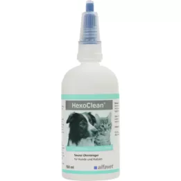 HEXOCLEAN Nettoyant auriculaire acide pour chiens et chats, 150 ml