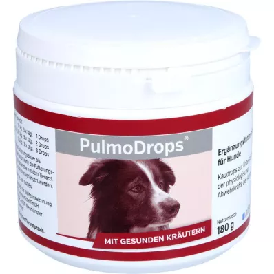 PULMODROPS Complément alimentaire à mâcher pour chiens, 180 g