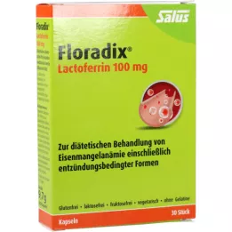 FLORADIX Gélules de lactoferrine 100 mg, 30 gélules