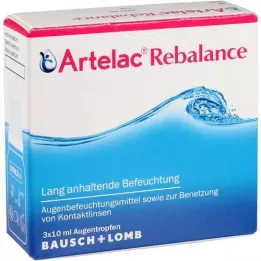 ARTELAC Gouttes oculaires Rebalance, 3X10 ml