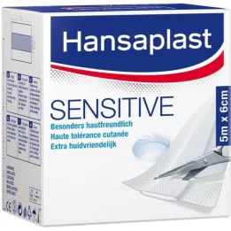 HANSAPLAST Rouleau de sparadrap Sensitive 6 cmx5 m, 1 pc