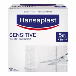 HANSAPLAST Rouleau de sparadrap Sensitive 8 cmx5 m, 1 pc