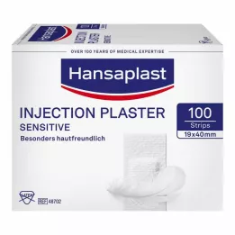 HANSAPLAST Pansements pour injection Sensitive 1,9x4 cm, 100 pces