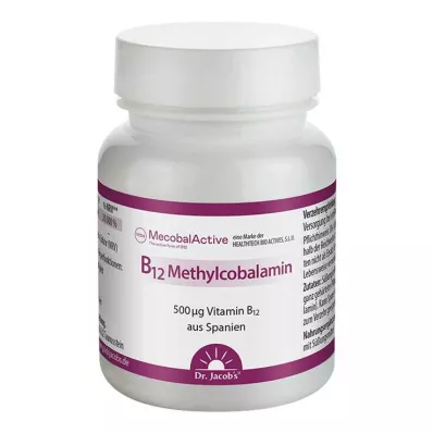 B12 Méthylcobalamine Dr. Jacobs Pastilles, 60 pc