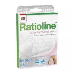RATIOLINE Pansement 10x8 cm stérile, 5 pces